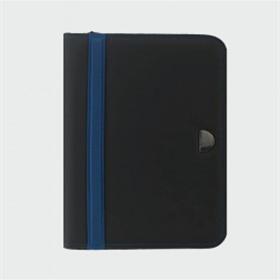 22-877 zipper portfolio blue